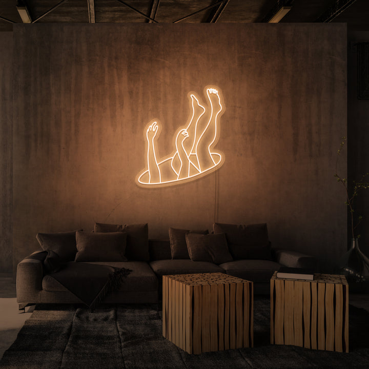 "DEEP SPACE" NEON SKILT