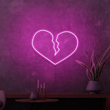 "BROKEN HEART" MINI NEON SKILT