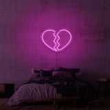 "KNUST HJERTE" NEON SKILT