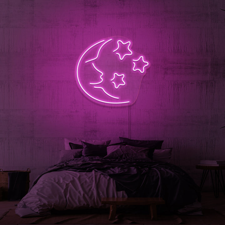 "NIGHT SKY" NEON SKILT