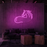 "HEST" NEON SKILT