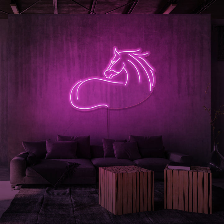 "HEST" NEON SKILT