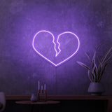 "BROKEN HEART" MINI NEON SKILT