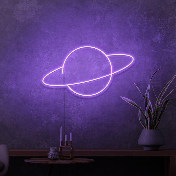 "SATURN" MINI NEON SKILT