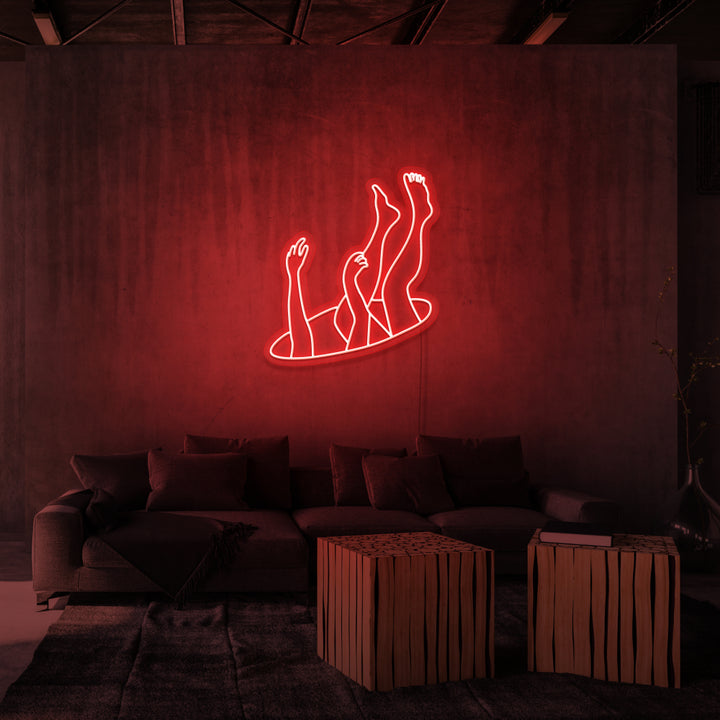 "DEEP SPACE" NEON SKILT