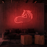 "HEST" NEON SKILT