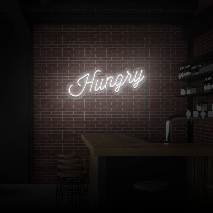 "HUNGRY" NEON SKILT